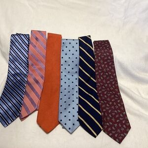 6 all silk Brooks Brothers ties great colors and patterns